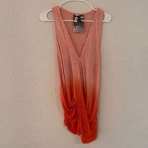 Young Fabulous & Broke Pink and Orange Ombre Dress
